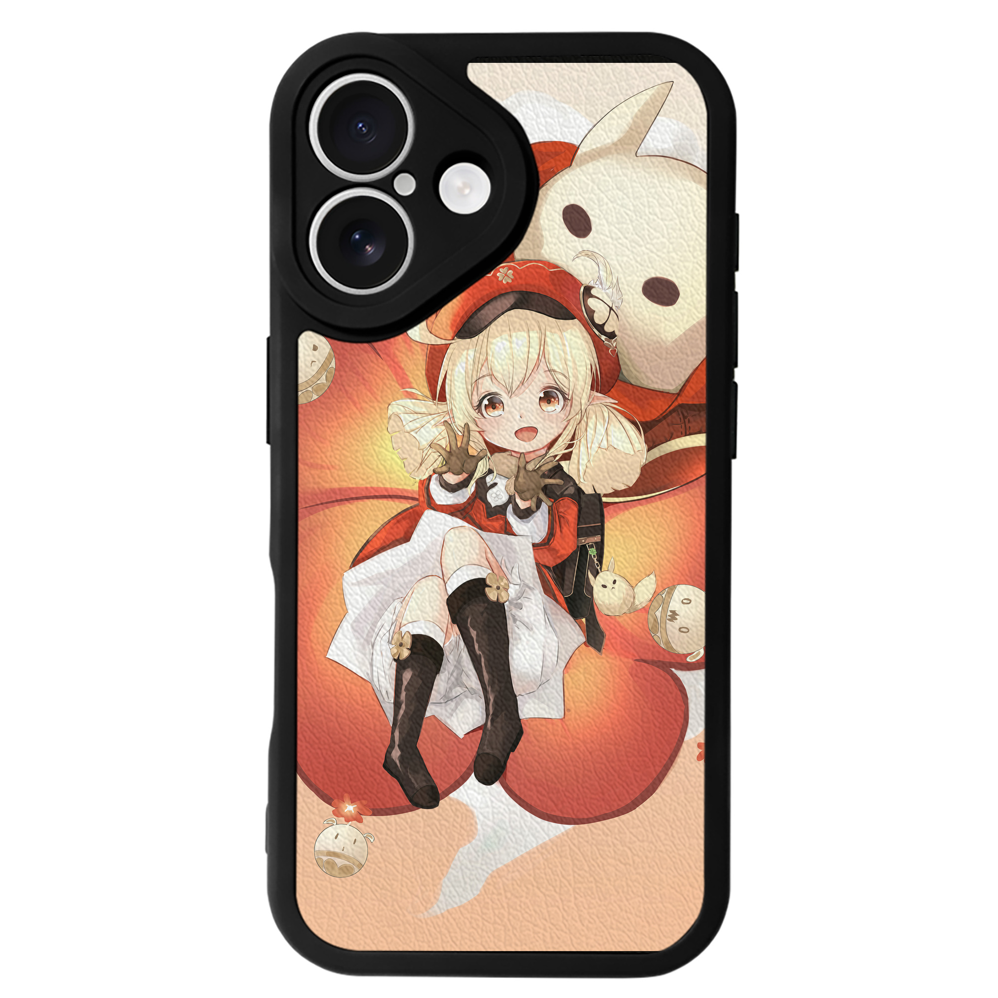 げんし神 genshin 【iPhone 16シリーズ対応】シリコンスマホケース（レザー調） 材質：シリコン